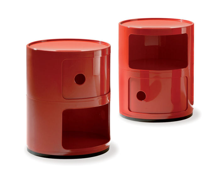  Kartell Componibili Drawers by Anna Castelli Ferrieri, Opaque  Red : Home & Kitchen