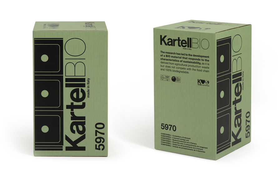 Componibili Bio storage unit with 3 elements from Kartell | hive