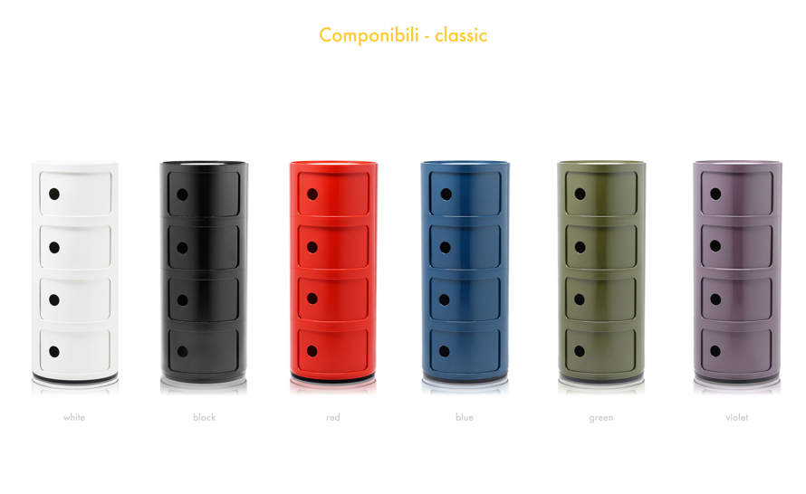 Kartell COMPONIBILI カルテル イームズ componibili four level storage module | hive