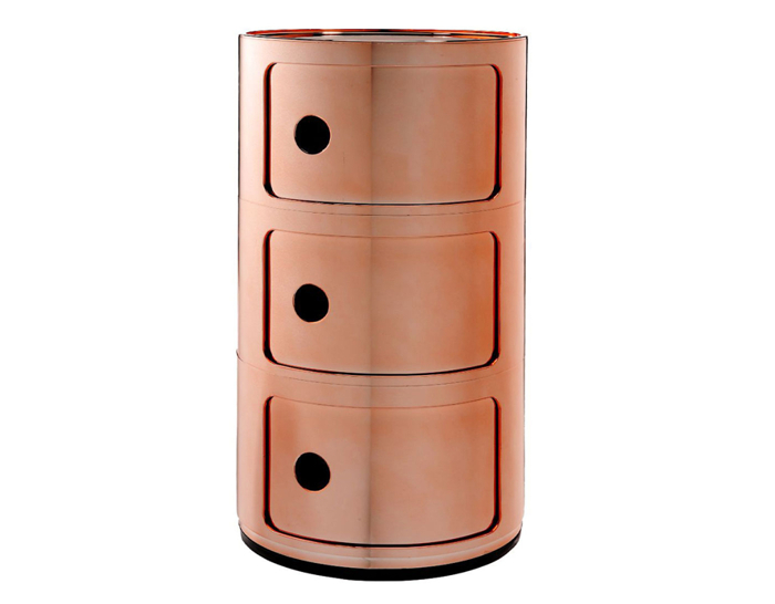 Componibili Metallic storage unit by Anna Castelli Ferrieri for