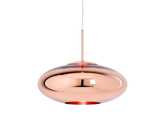 copper wide pendant lamp