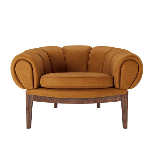 croissant lounge chair by Illum Wikkelsø for GUBI