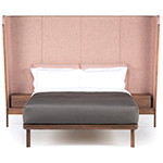 dubois tall queen size bed with side tables 110aq  - De La Espada
