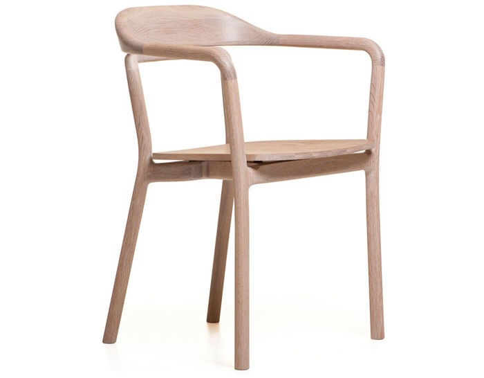 duet chair with timber seat 753
