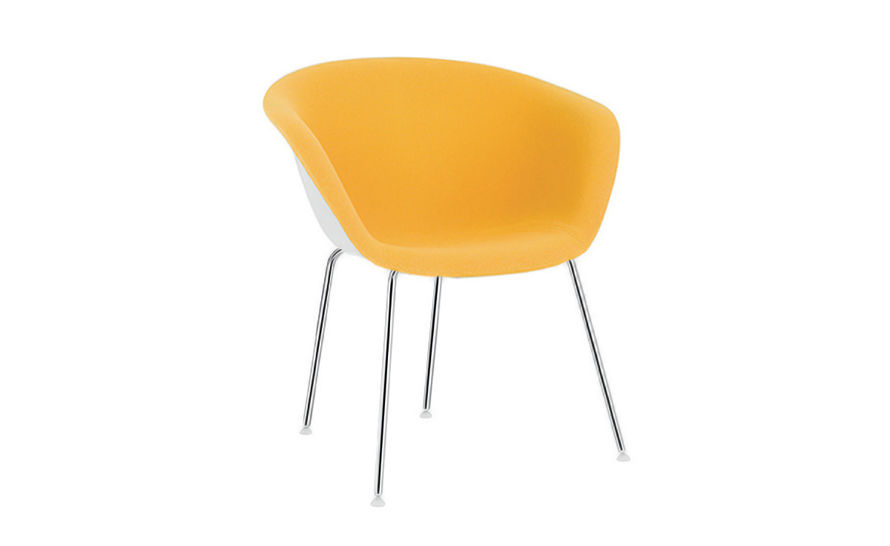 duna 02 four leg chair with front upholstery