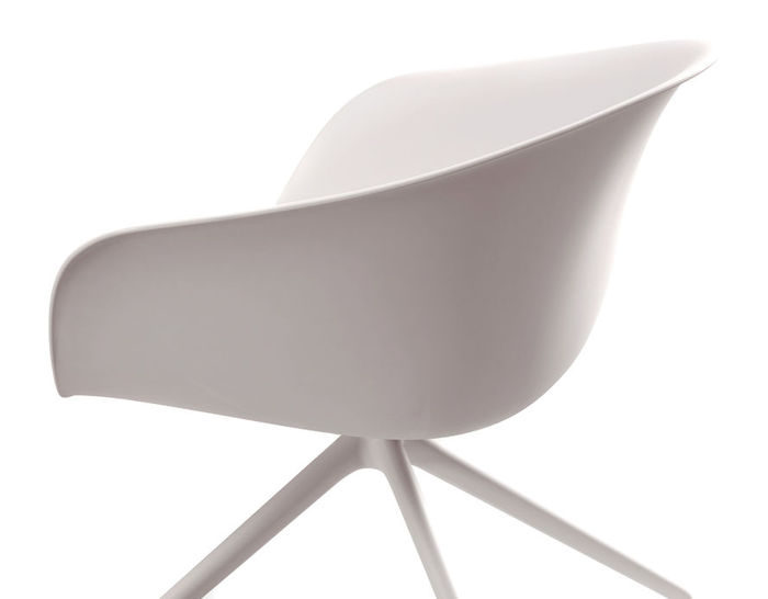 duna 02 trestle base chair with full upholstery | hive