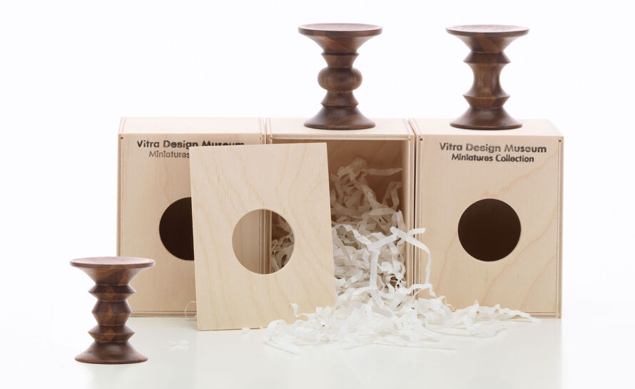 Miniature Charles & Ray Eames Stools produced by Vitra Miniature Charles & Ray Eames Stools produced by Vitra