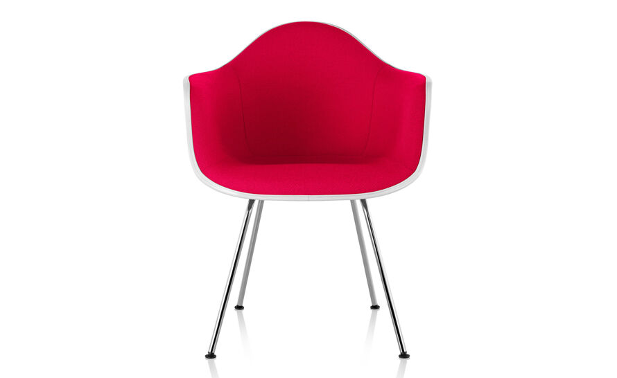 eames® upholstered armchair with 4 leg base