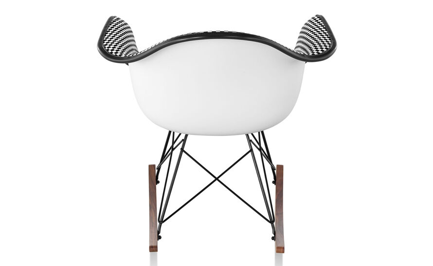 Eames upholstered armchair with rocker base | hive