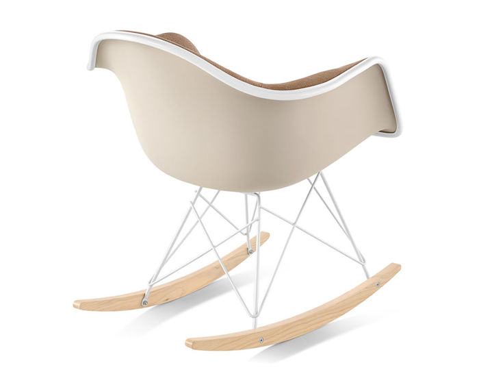 Eames upholstered armchair with rocker base | hive