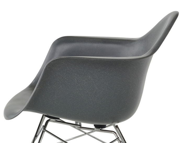 eames molded fiberglass armchair with low wire base | hive