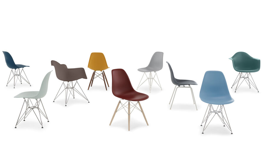 eames molded plastic armchair with rocker base | hive
