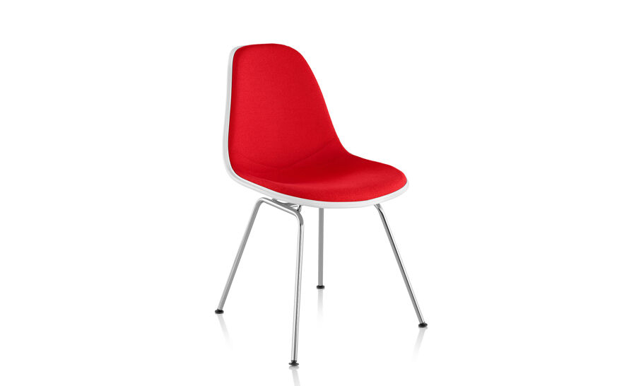 eames upholstered side chair with 4 leg base | hive