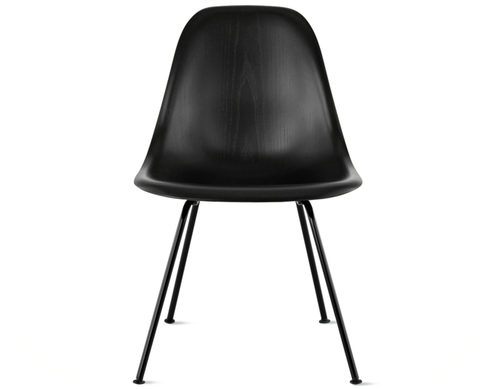 eames molded wood side chair with 4 leg base | hive