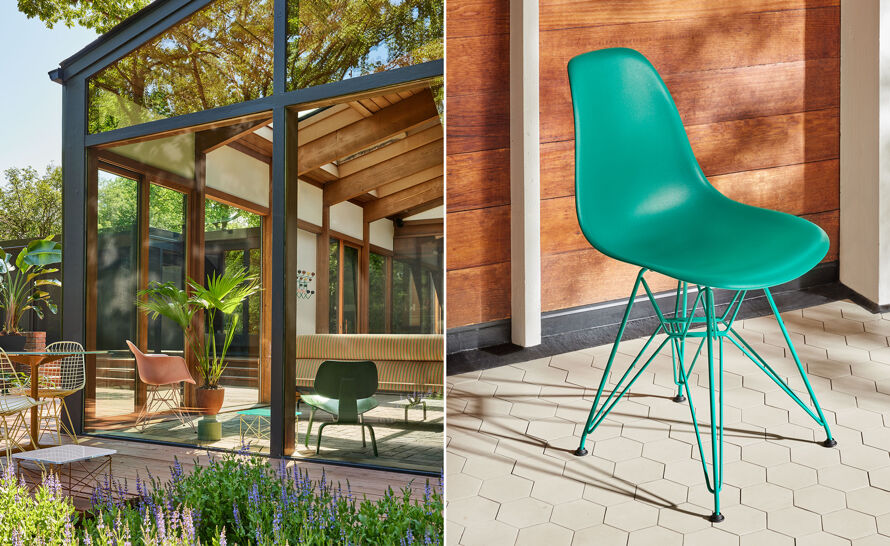 Eames molded plastic armchair, Herman Miller X HAY | hive