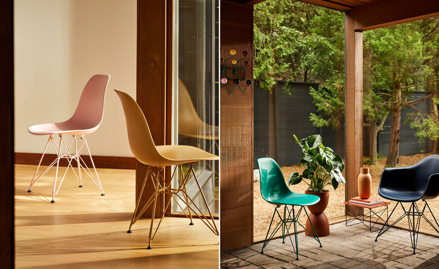 Eames Molded Chair In Glam Decor Eames Molded Plastic Armchair