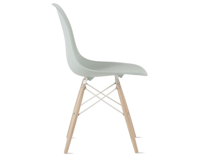 eames molded plastic side chair with dowel base | hive