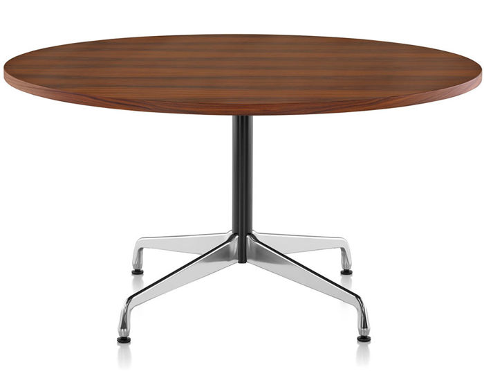 eames+round+table+with+veneer+top+%26+edge
