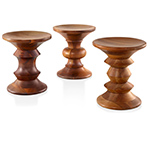 eames&reg; walnut stool by Eames for Herman Miller