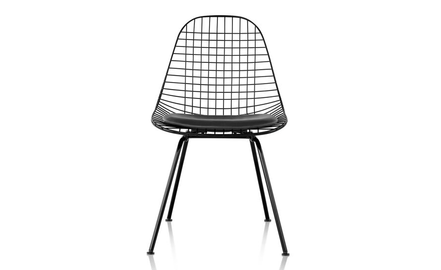 eames® wire chair with 4 leg base