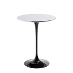 saarinen side table with polished chrome top  - Knoll