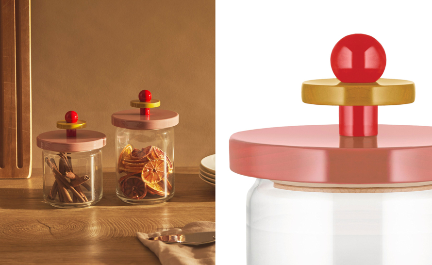 Ettore Sottsass ES16 Glass Jar by Alessi | hive