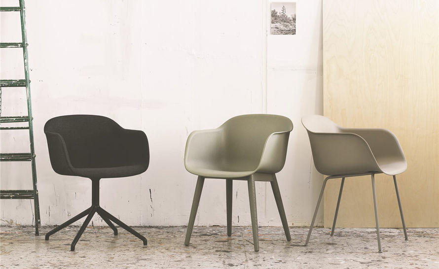 Muuto fiber discount chair wood base