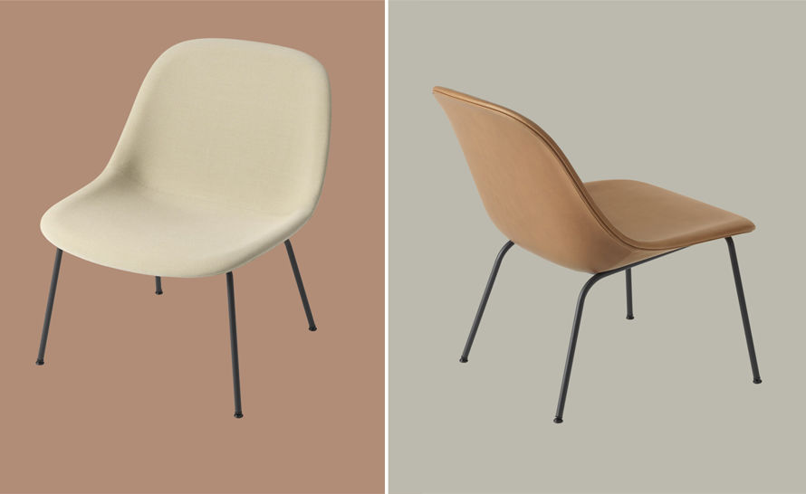 fiber lounge chair with tube base