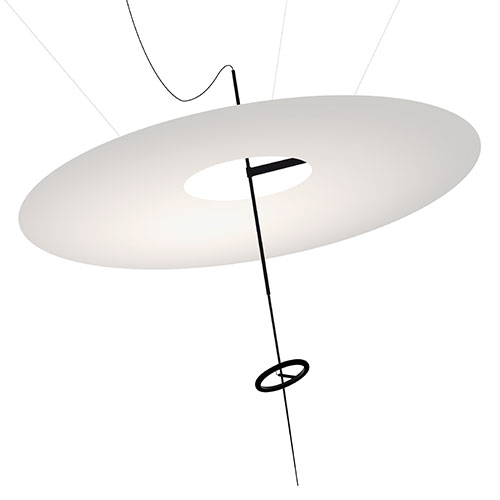 flying disc suspension lamp by Ingo Maurer for ingo maurer