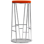 forest stool with upholstered seat  - Bernhardt Design