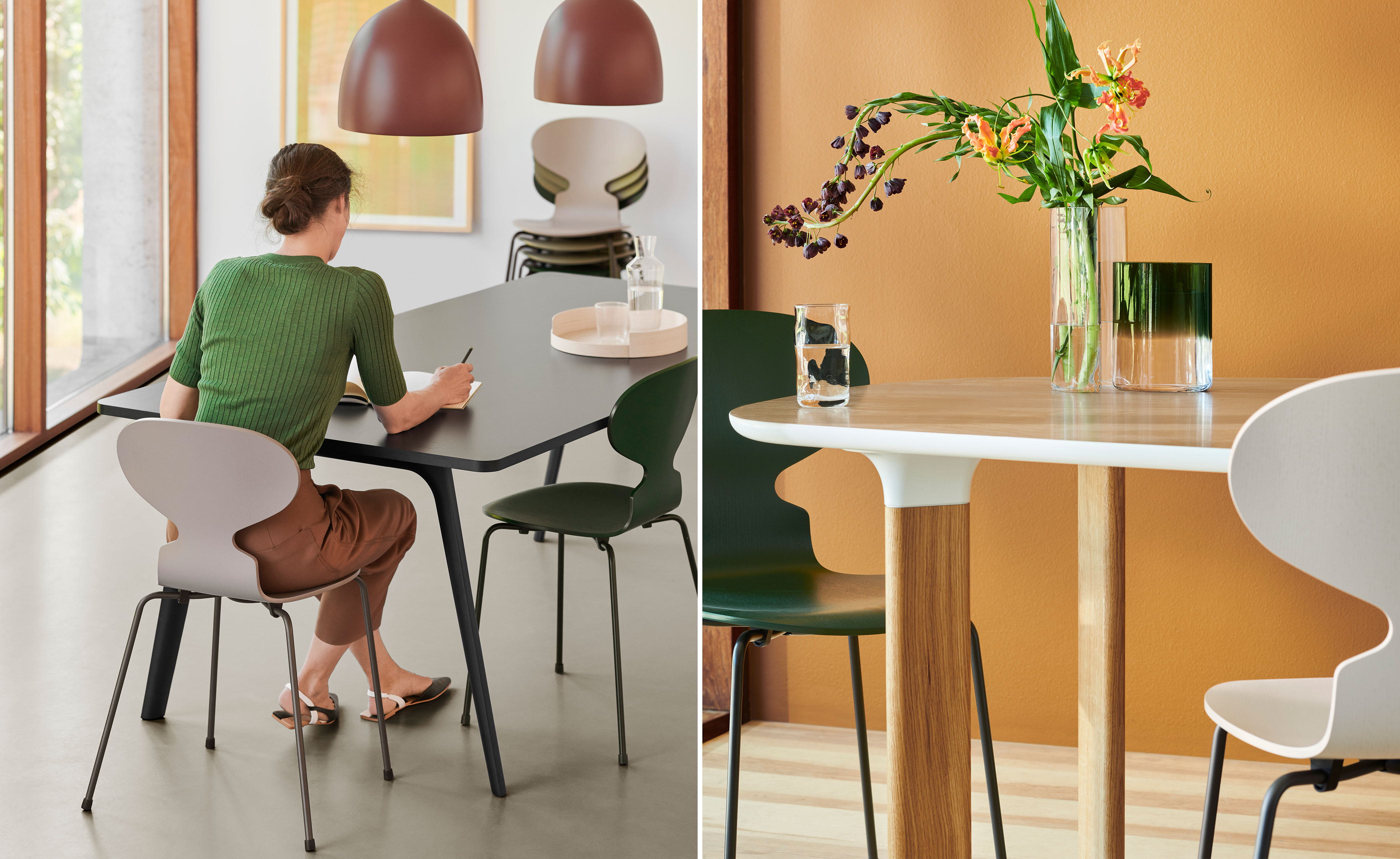 3-Leg Ant Chair, Colored Veneer