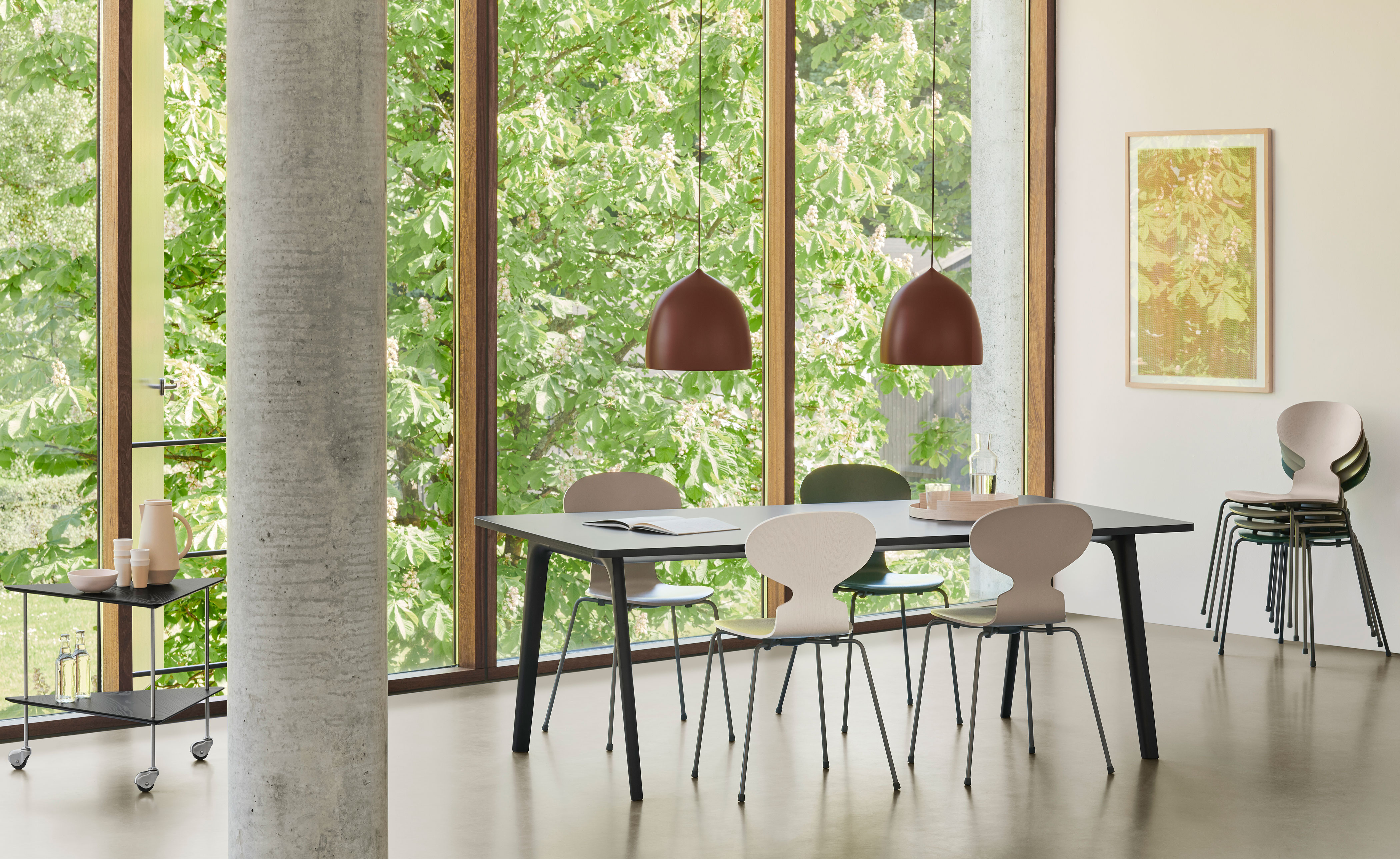 3-Leg Ant Chair, Colored Veneer