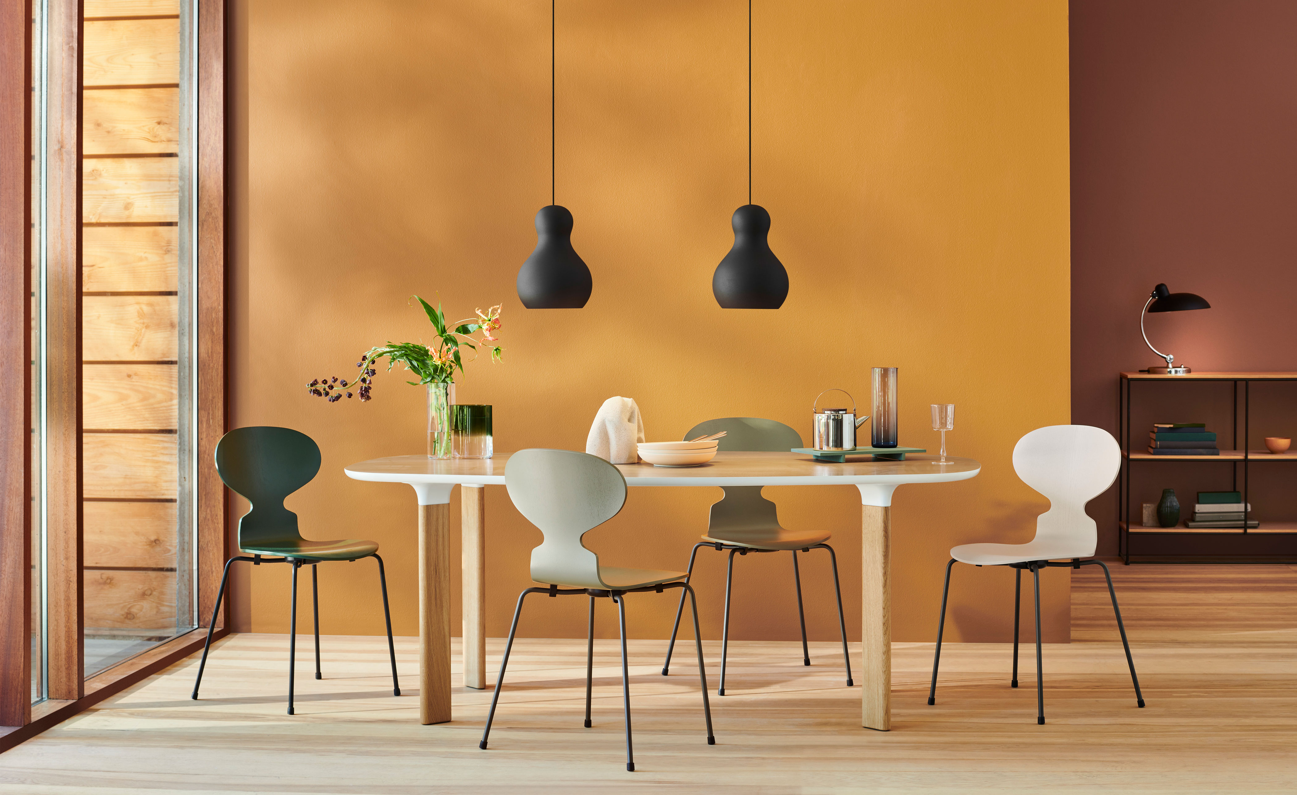 3-Leg Ant Chair, Colored Veneer