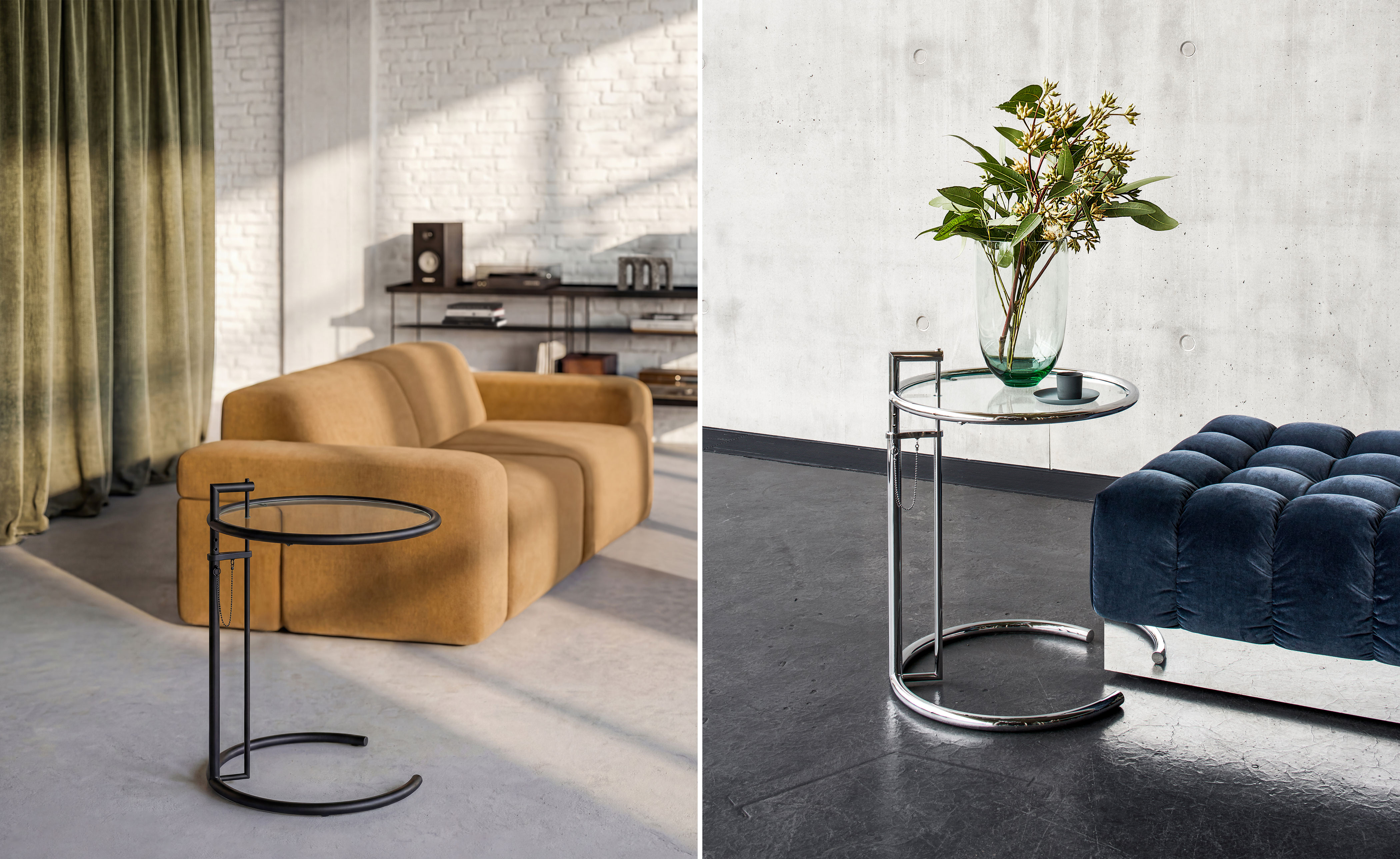 Adjustable Table E1027 2-Pack by Eileen Gray for Classicon | hive