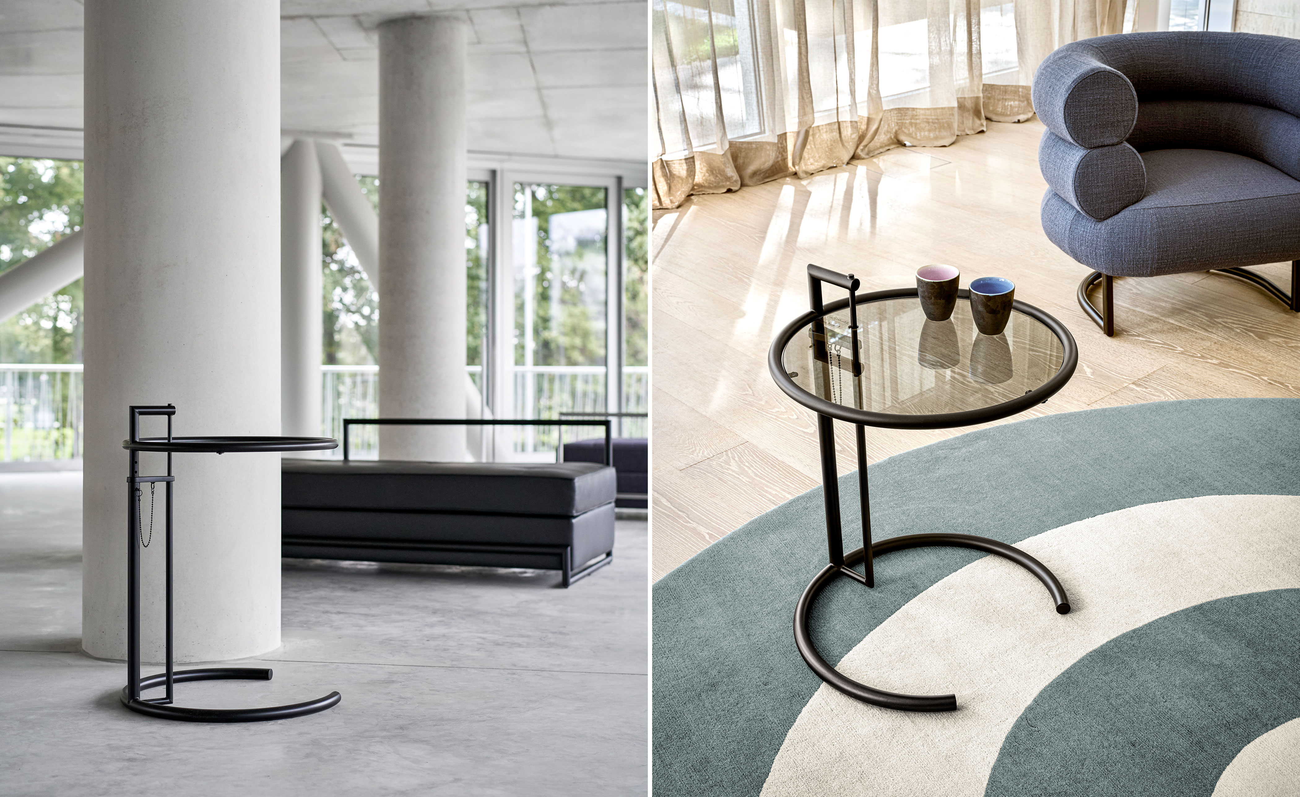 Adjustable Table E1027 2-Pack by Eileen Gray for Classicon | hive