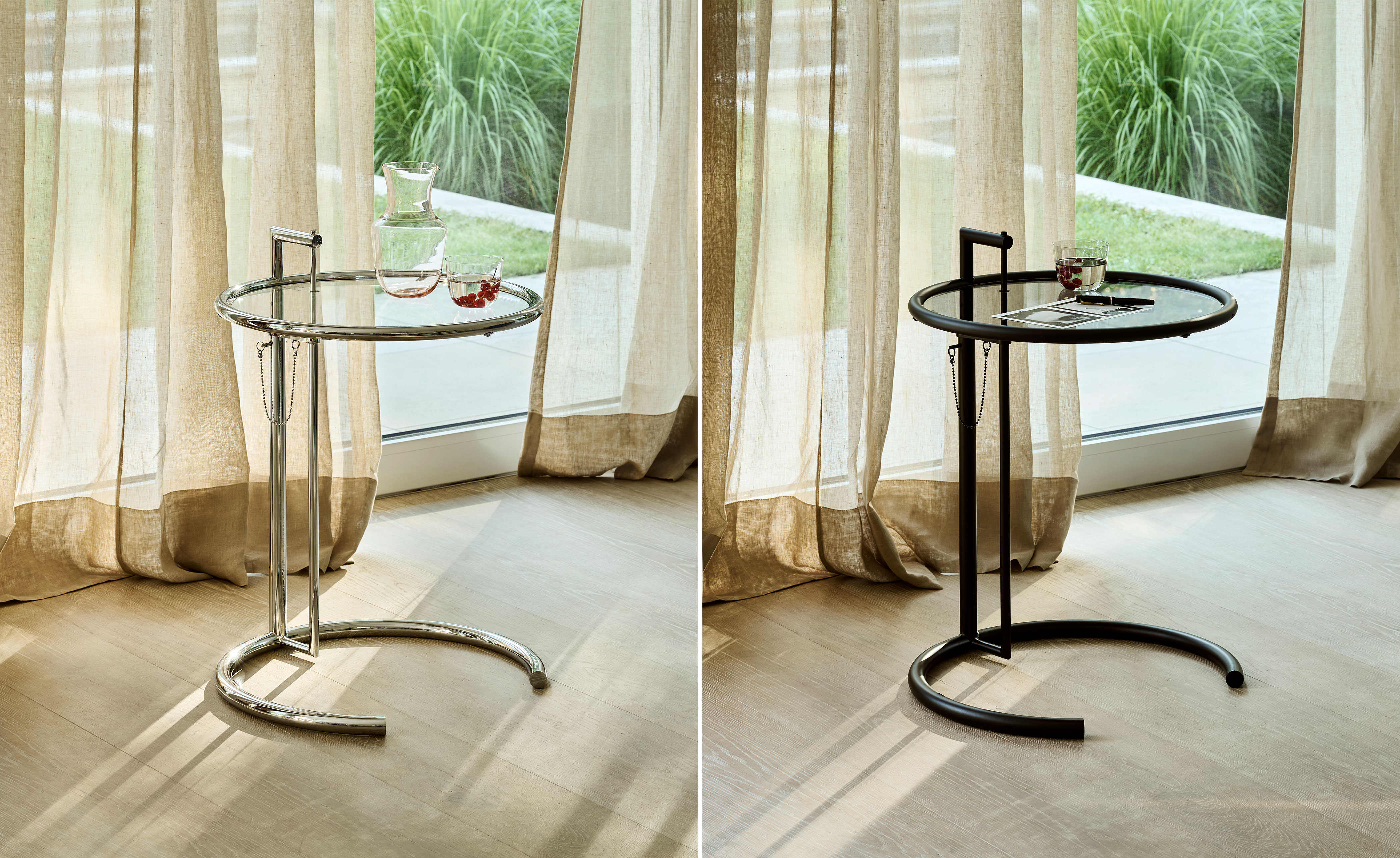 Adjustable Table E1027 2-Pack by Eileen Gray for Classicon | hive