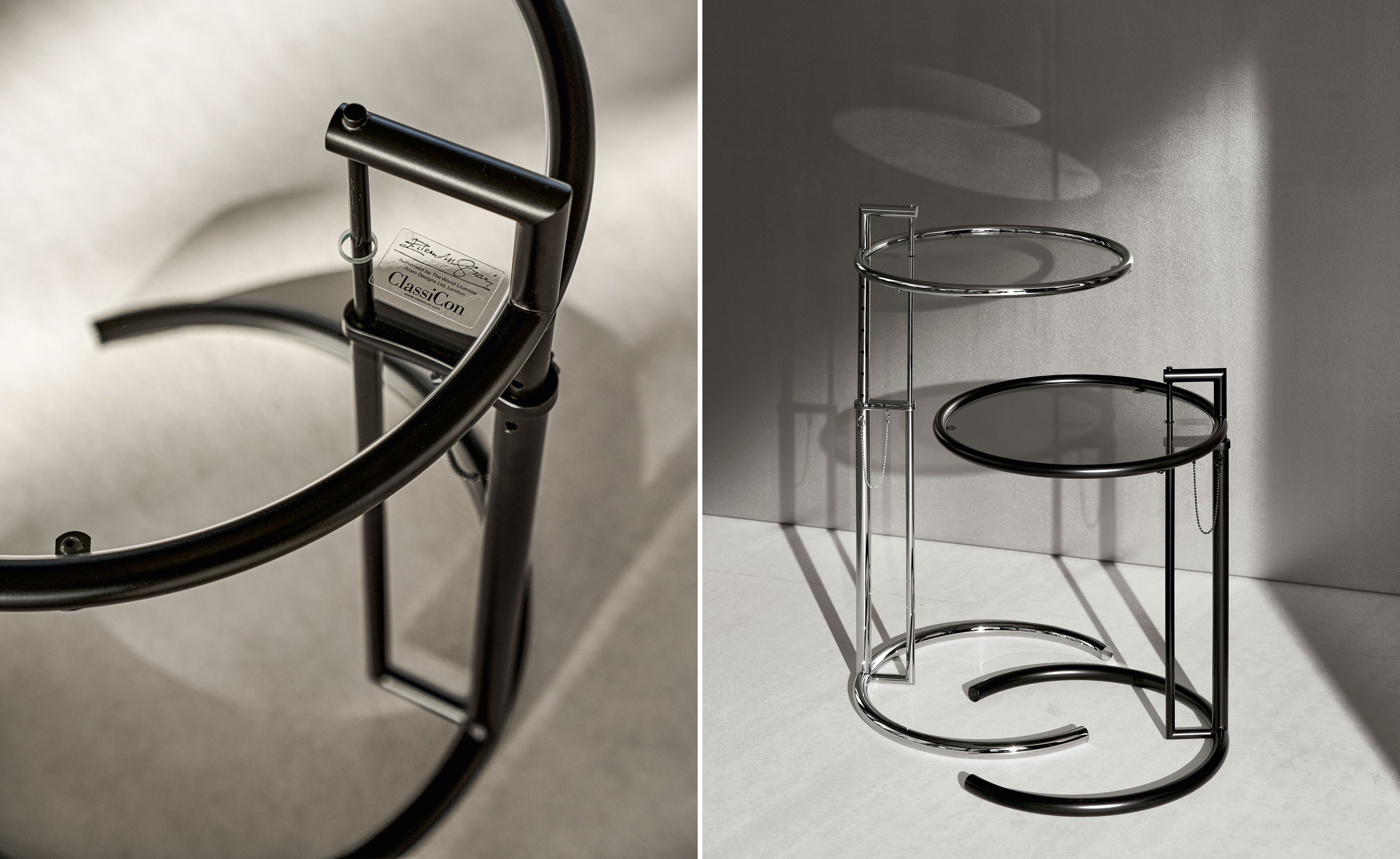 Adjustable Table E1027 2-Pack by Eileen Gray for Classicon | hive