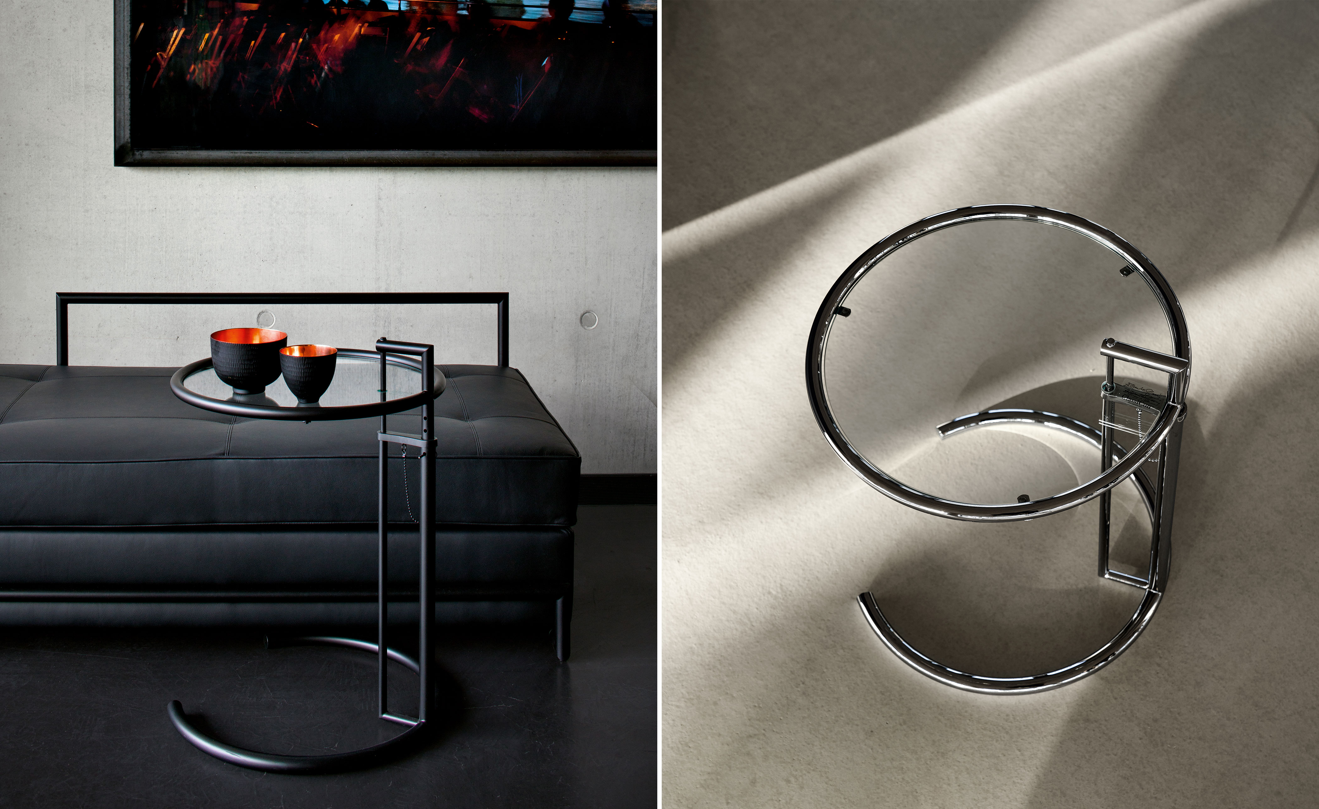 Adjustable Table E1027 2-Pack by Eileen Gray for Classicon | hive