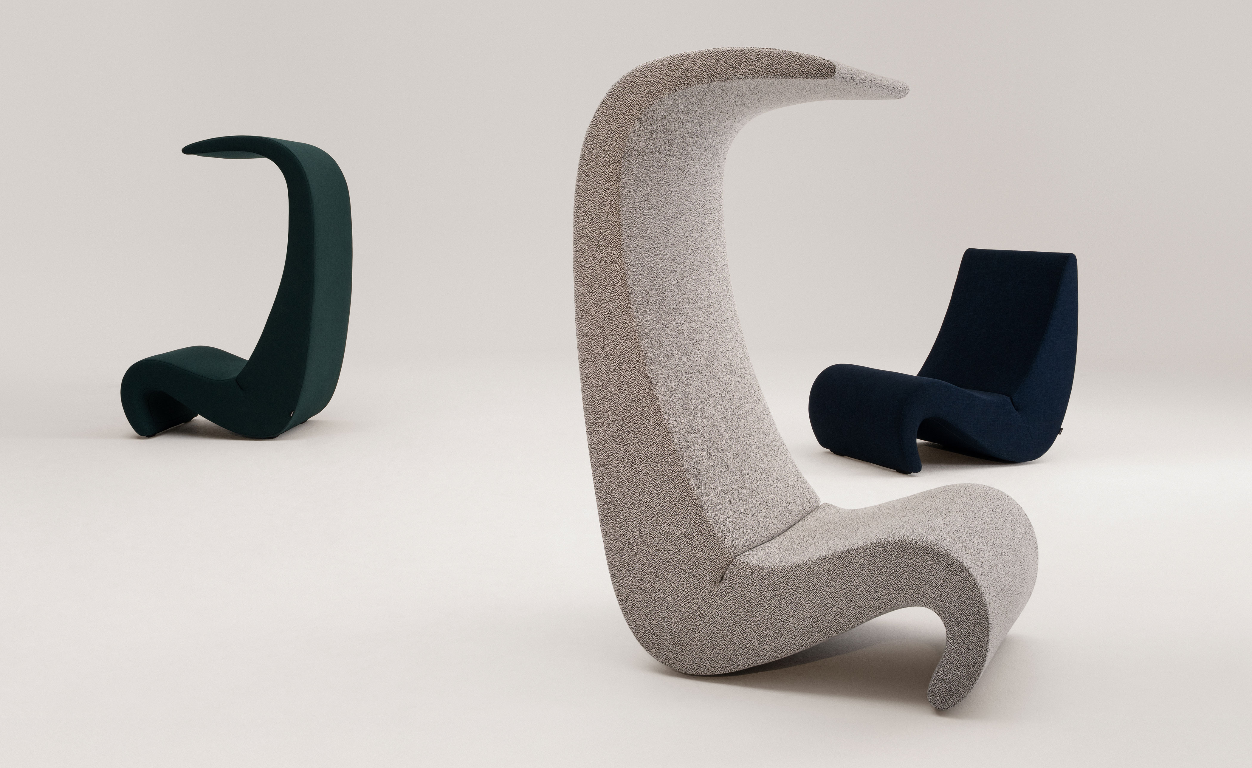panton amoebe highback chair