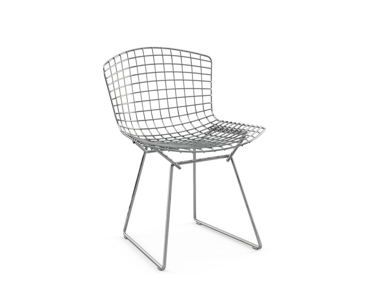 bertoia side chair with back pad & seat cushion