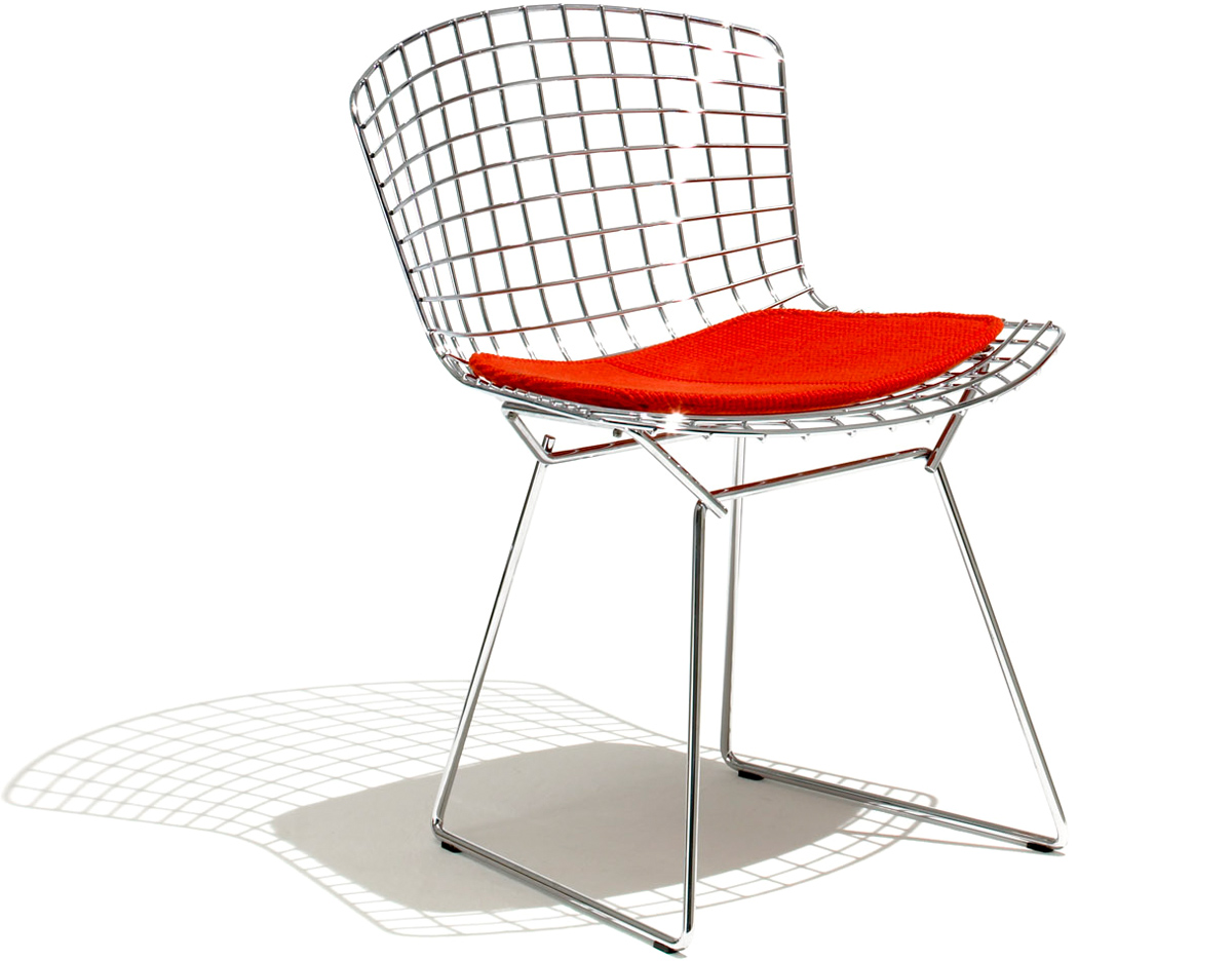 Bertoia Side Chair With Seat Cushion Hivemodern Com