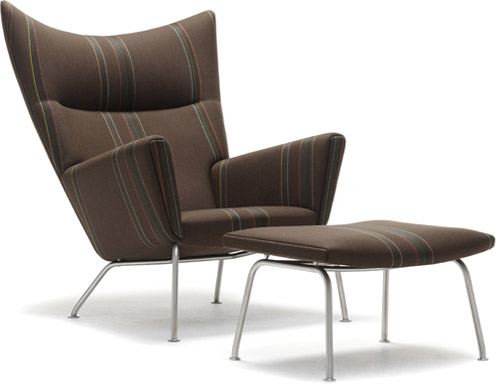 ch445 lounge chair & ch446 footrest