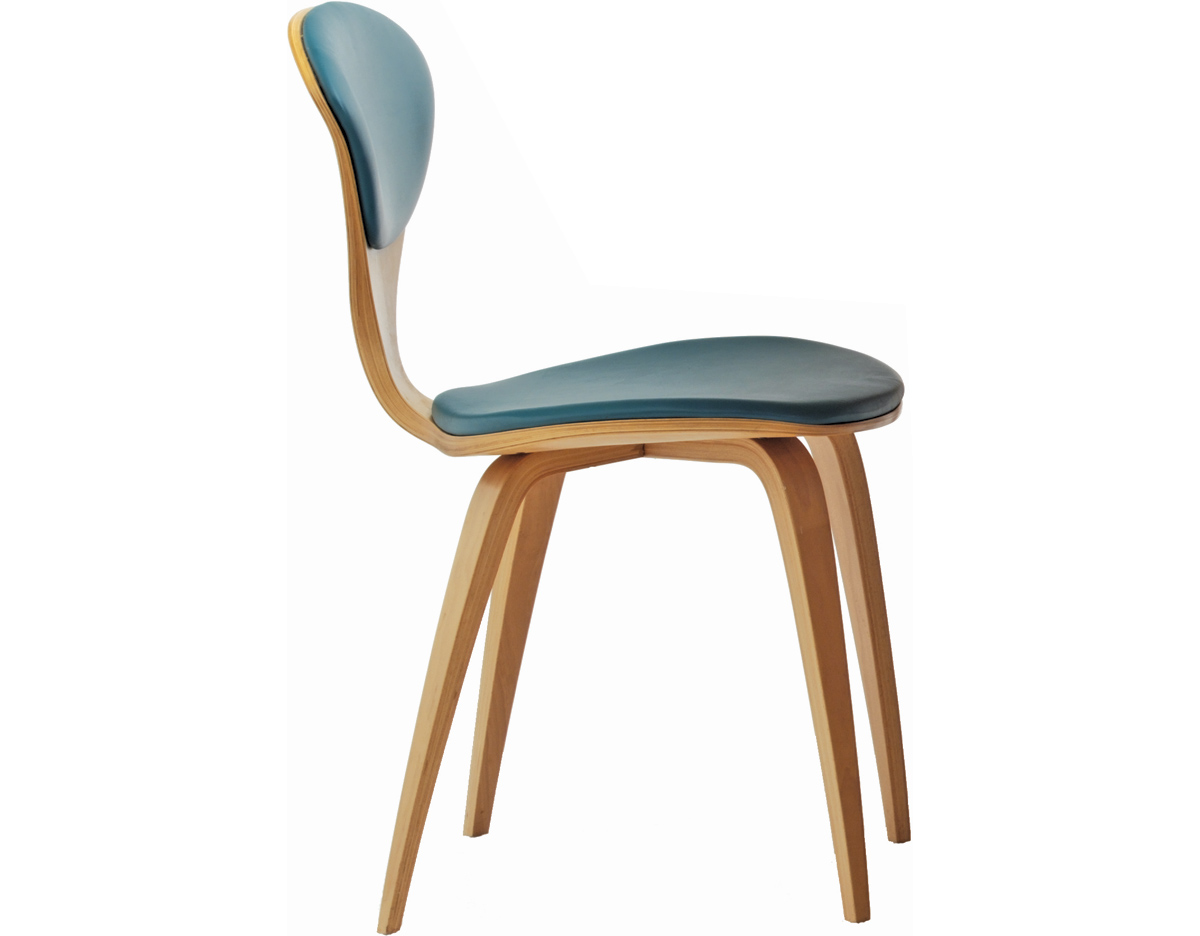 norman cherner side chair upholstered seat and back hive