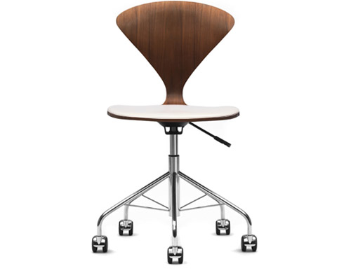 cherner task chair with upholstered seat