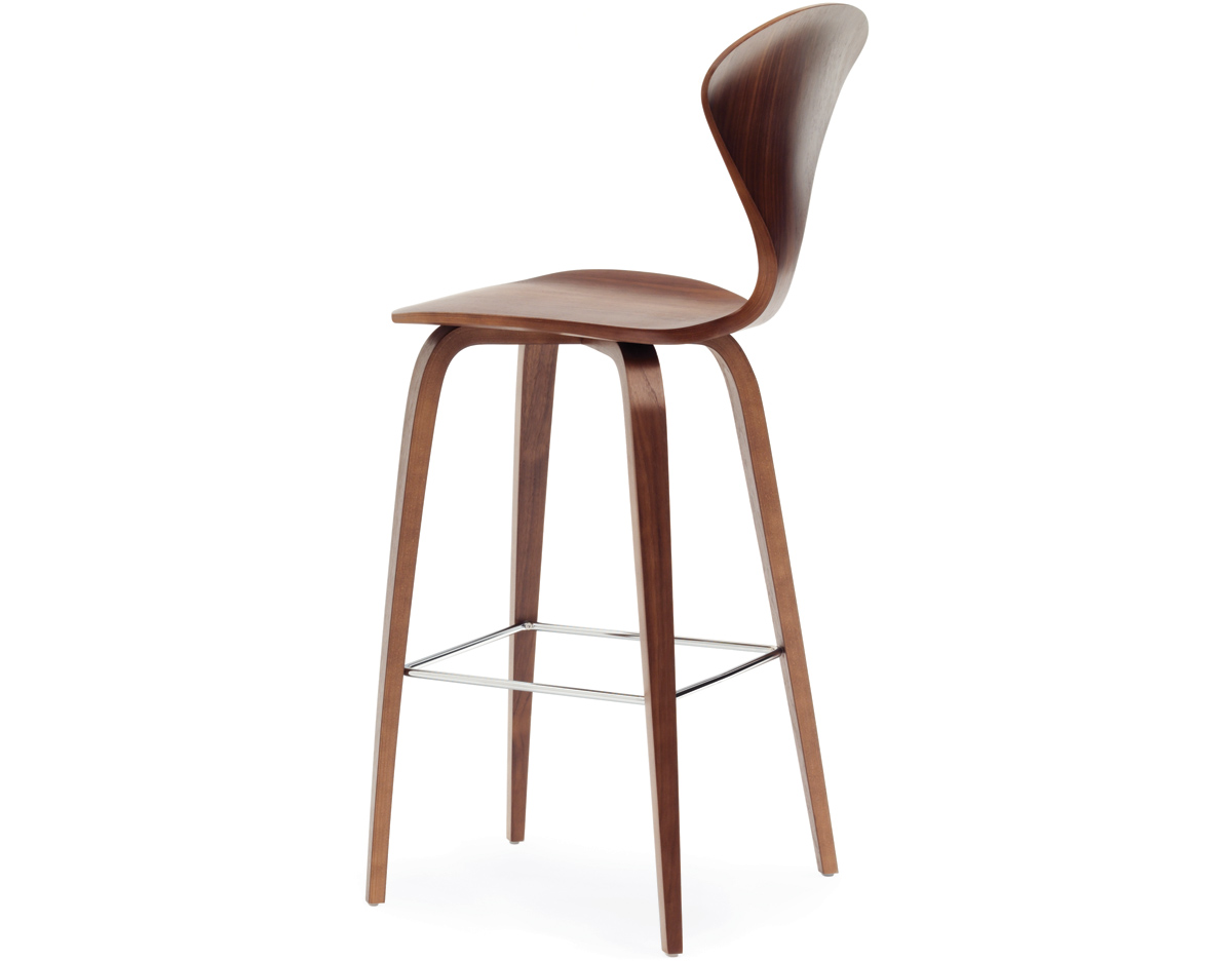 norman cherner wood leg stool from cherner chair company hive