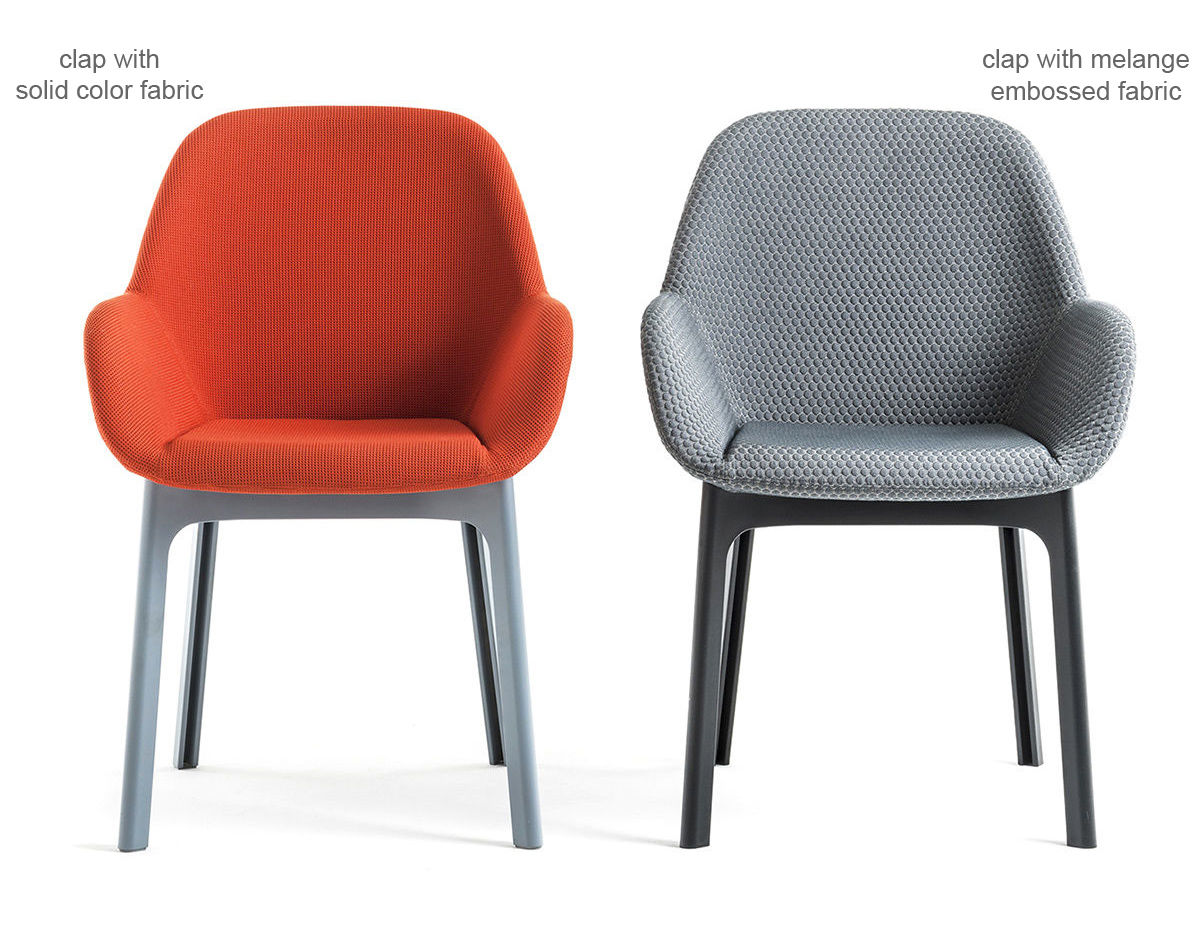 Clap Chair With Embossed Fabric Hivemodern Com