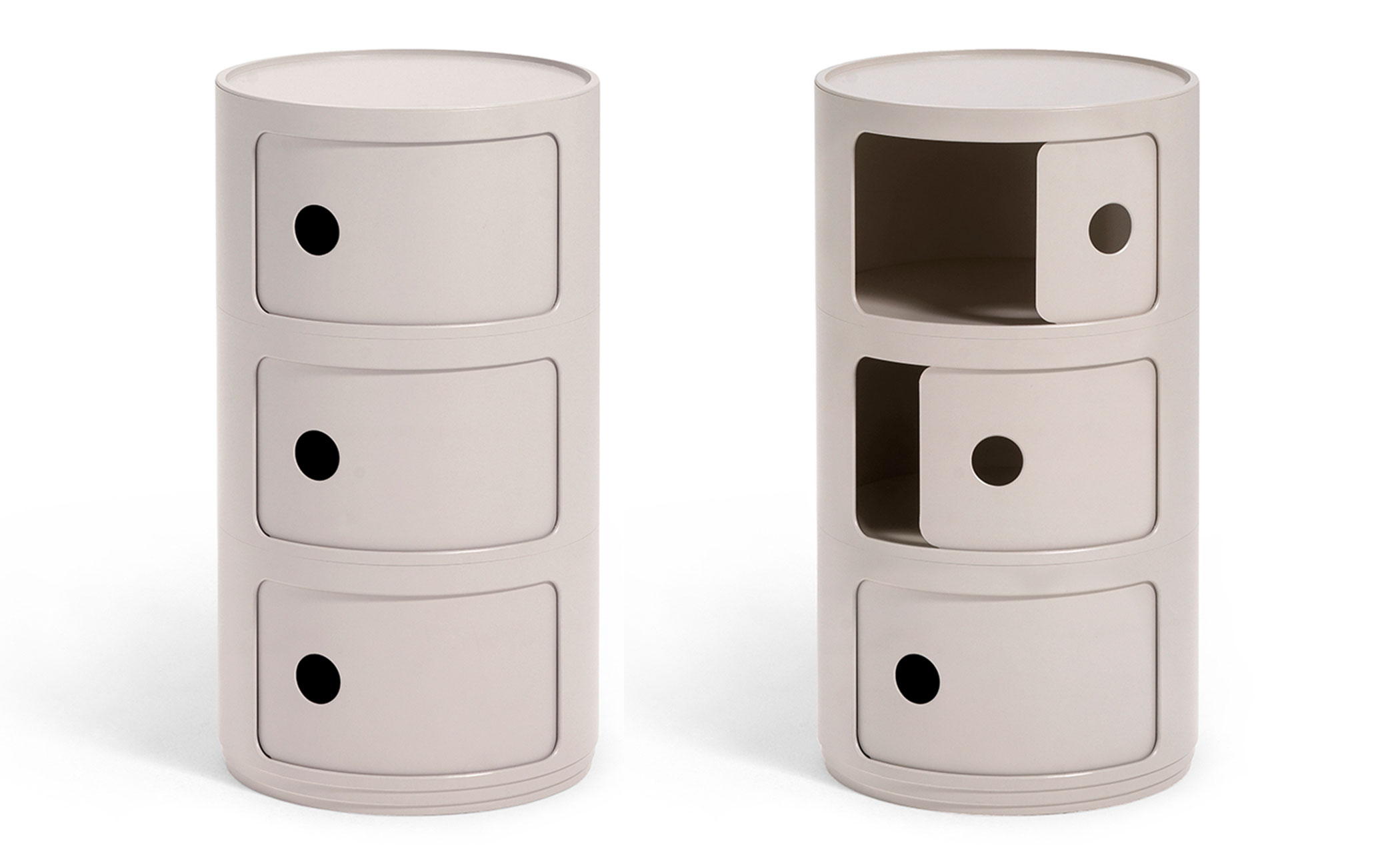 Componibili Bio storage unit with 3 elements from Kartell
