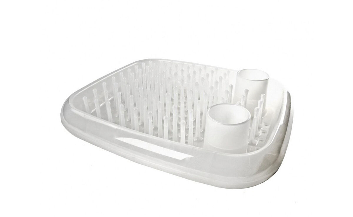 Magis Dish Doctor Dish Drainer White Dish Drying Rack With Blue Tips 