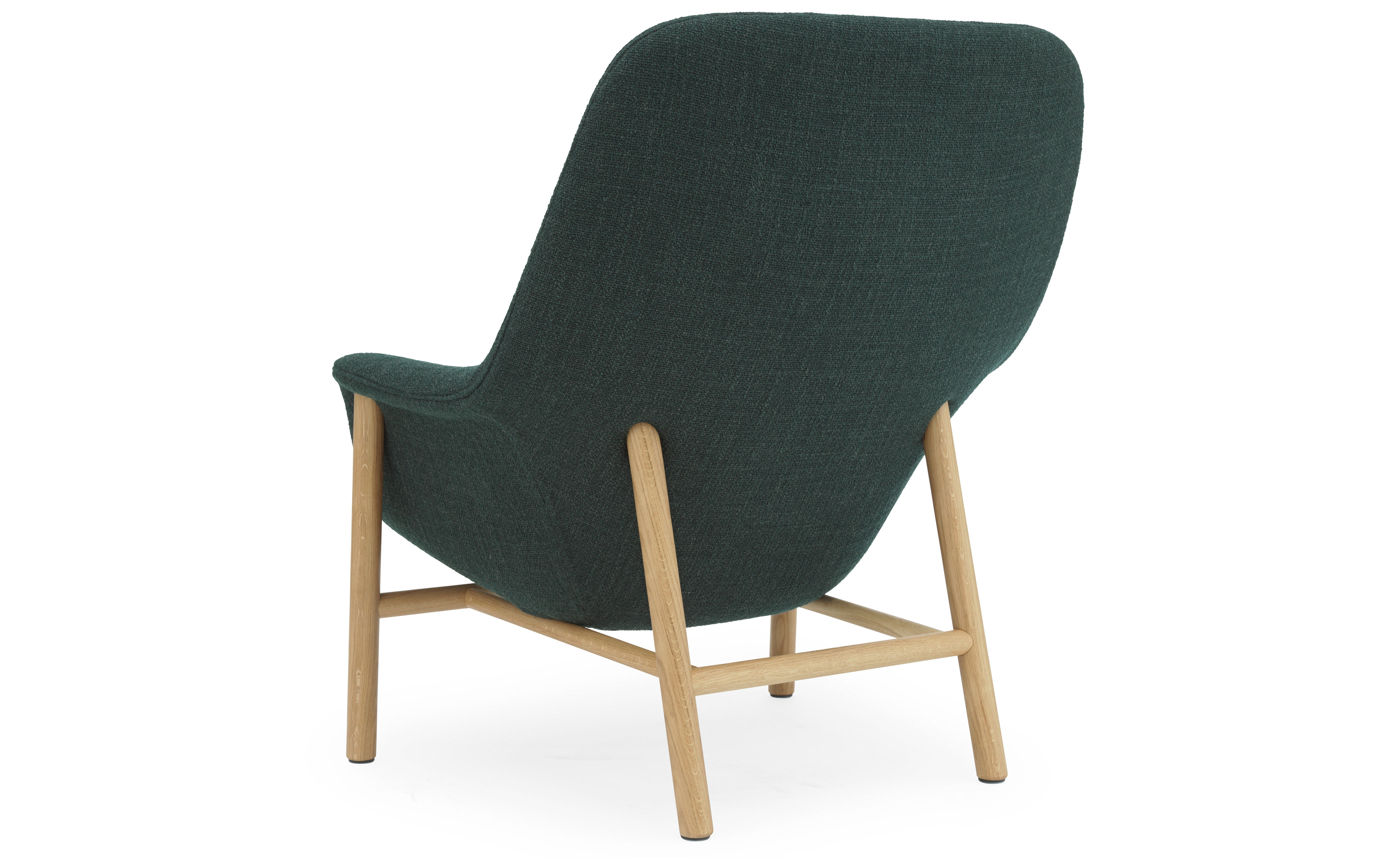 Drape High Back Lounge wood base