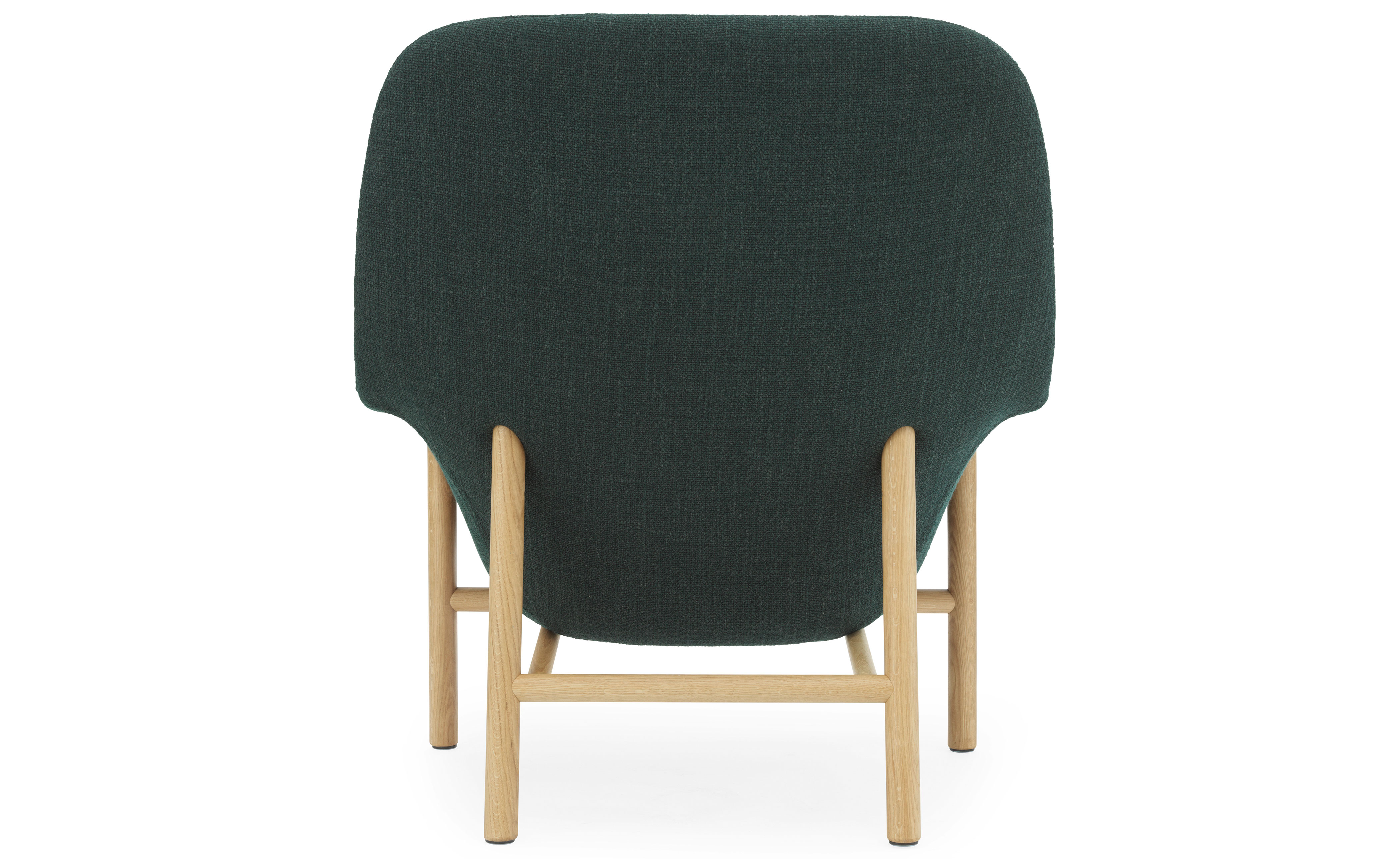 Drape High Back Lounge wood base